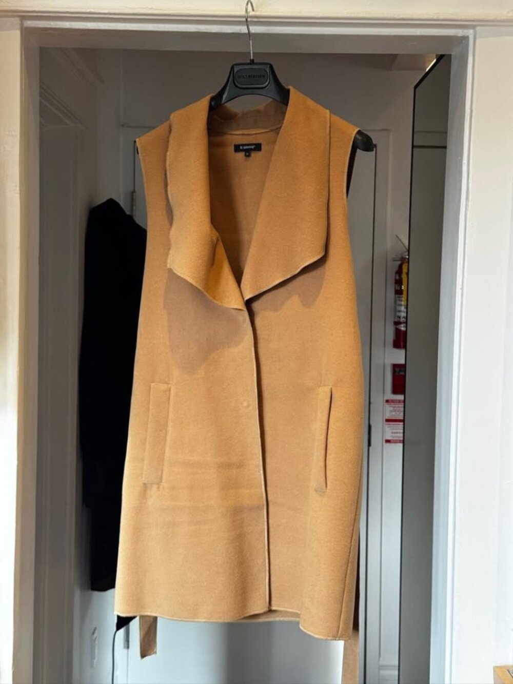 Brand New Camel Long Vest / Sleeveless Coat